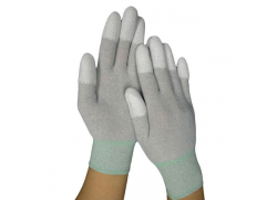 Găng tay chống tĩnh điện ( carbon PU ngón ) 