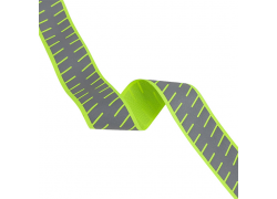 Webbing transfer segmented reflective bicolor tape