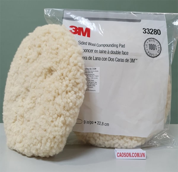 Phớt lông cừu 2 mặt 9 in 3M 33280